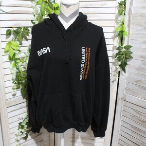 Neon Riot NASA Graphic Black Sweatshirt Hoodie (304)